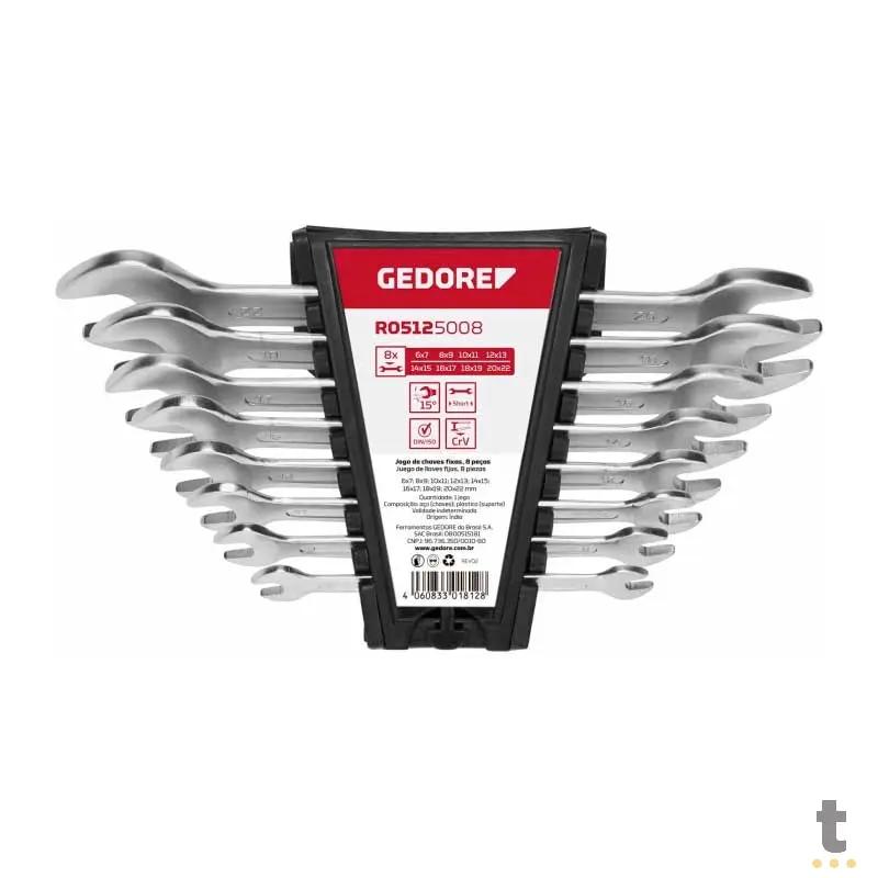 Kit de Chaves Fixa 6-22mm Com 8 Peças Gedore Red - 100112 Truedata